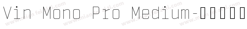 Vin Mono Pro Medium字体转换